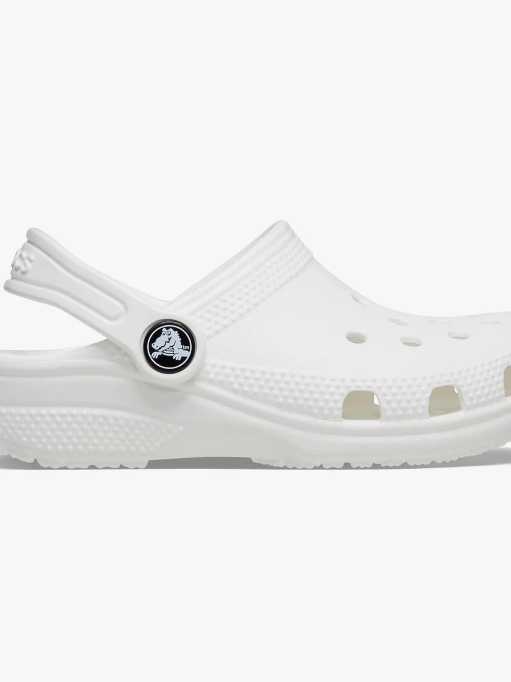 Crocs Kids Classic Clog White Size J1 Little Kid Shoes EUC!
